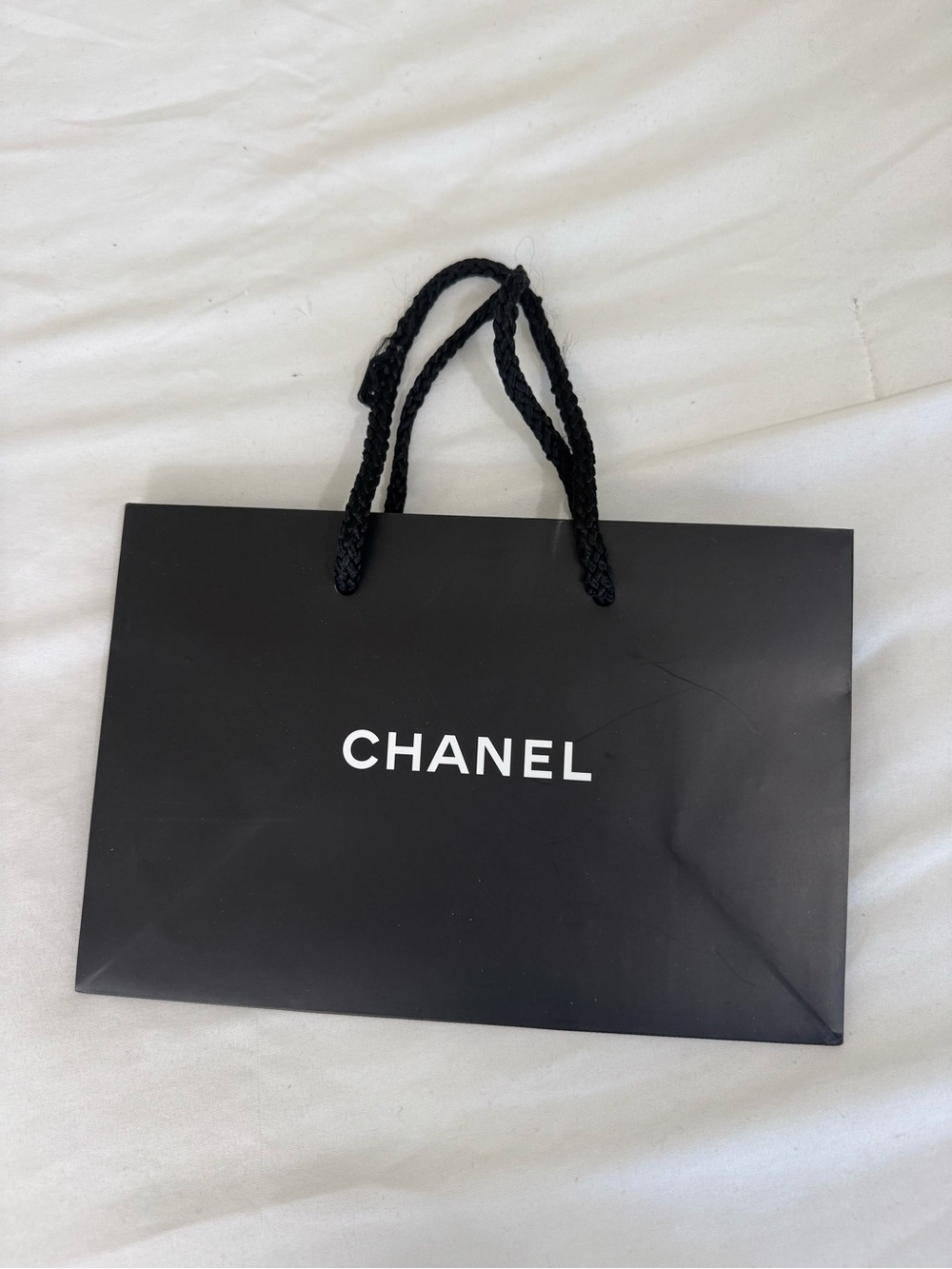 CHANEL Black and White Branded Shopper